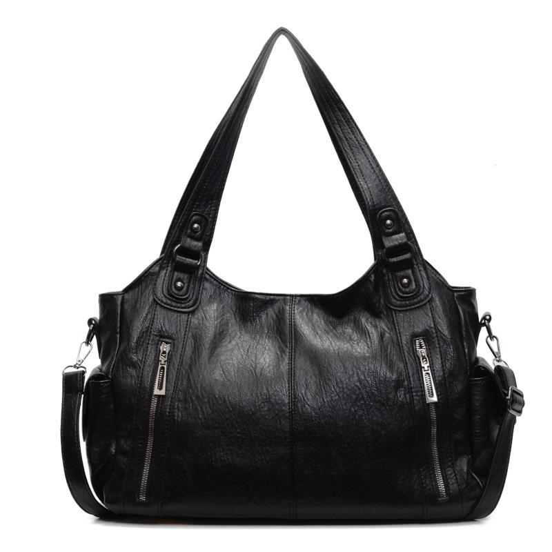 Трендовая женская сумка-тоут в стиле ретро 2025 года: Вместительная, Простая, Универсальная, Сумка через плечо и кроссбоди.