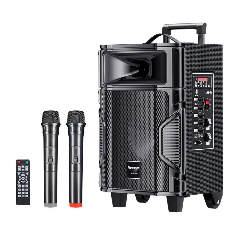 Newman A8 Pro 8-inch Wireless Bluetooth Trolley Speaker