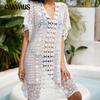 Summer Women's Lace Beach Dress Bikini Outer Hollow Out Beach Cover-Ups