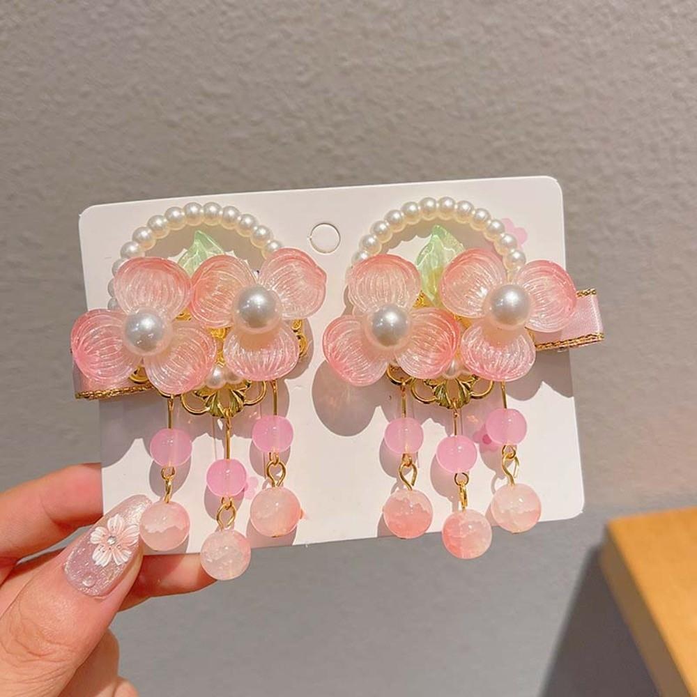 Cute Hanfu Headwear Vintage Bunny Headpiece Fairy Hairpin Tassel Hair Clips Cosplay