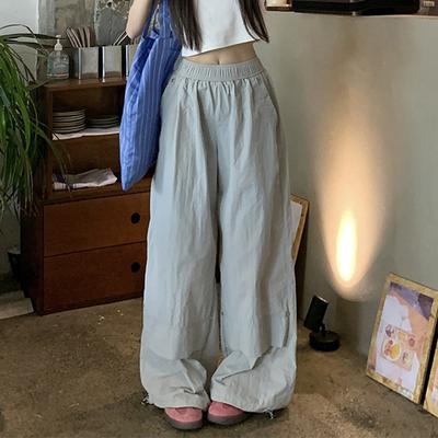 Женские мешковатые повседневные брюки с высокой талией и карманами