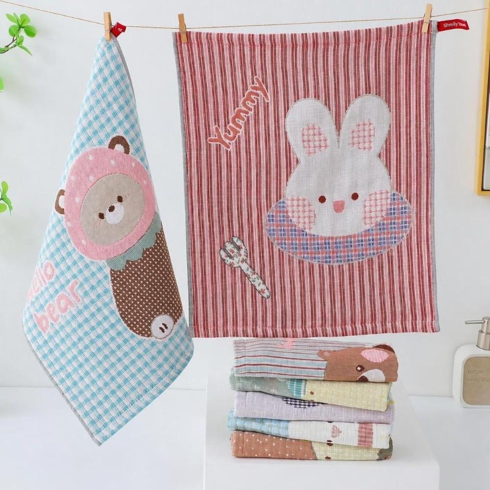 Cartoon Kitchen Towel 34x40cm Pure Cotton Dish Cloth High Quality Tea Towel Kindergarten Children