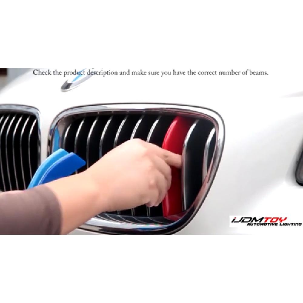 ///M-Color Grille ert Trims For 07-10 BMW E92/E93 3 Series Coupe w/ 14-Beams