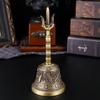 Бронзовый Ручной Колокольчик Тибетский Стиль Алмазный Пестик Метод Медный Колокольчик Резные Санскритские Украшения Непальской Работы Ручной Колокольчик