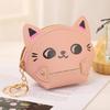 1 шт. Мультяшный кошелек для монет Милый кошелек с кошкой Женский кошелек для девочек Мини-кошельки Подарок Сумка для наушников Розовый Черный