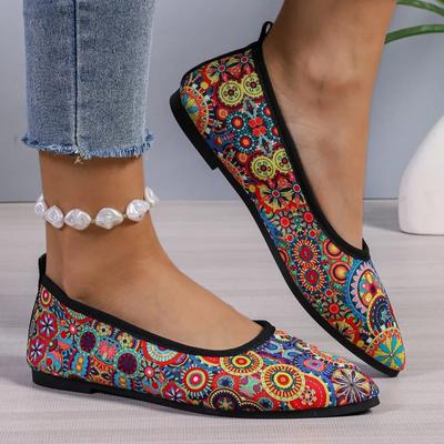 Женская обувь 2024 года, горячая распродажа, женские туфли на плоской подошве без застежек, весенние туфли с острым носком, разноцветные, с неглубоким носком, повседневные женские туфли на плоской подошве