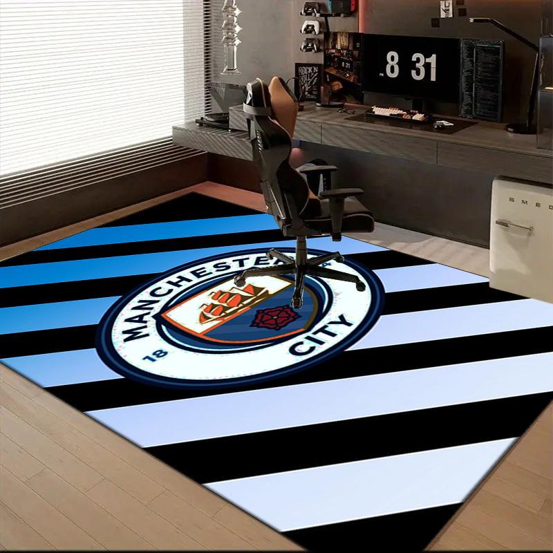 Коврик для офисного кресла с принтом City Football Club, Коврик для прихожей, Ковры для гостиной, спальни, Рождественские подарки