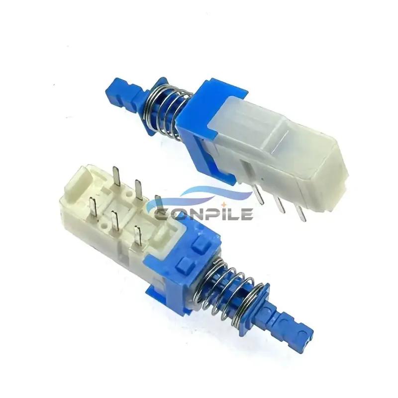 2pcs for ALPS power amplifier key switch button in-line double row 6 feet without lock 42MM