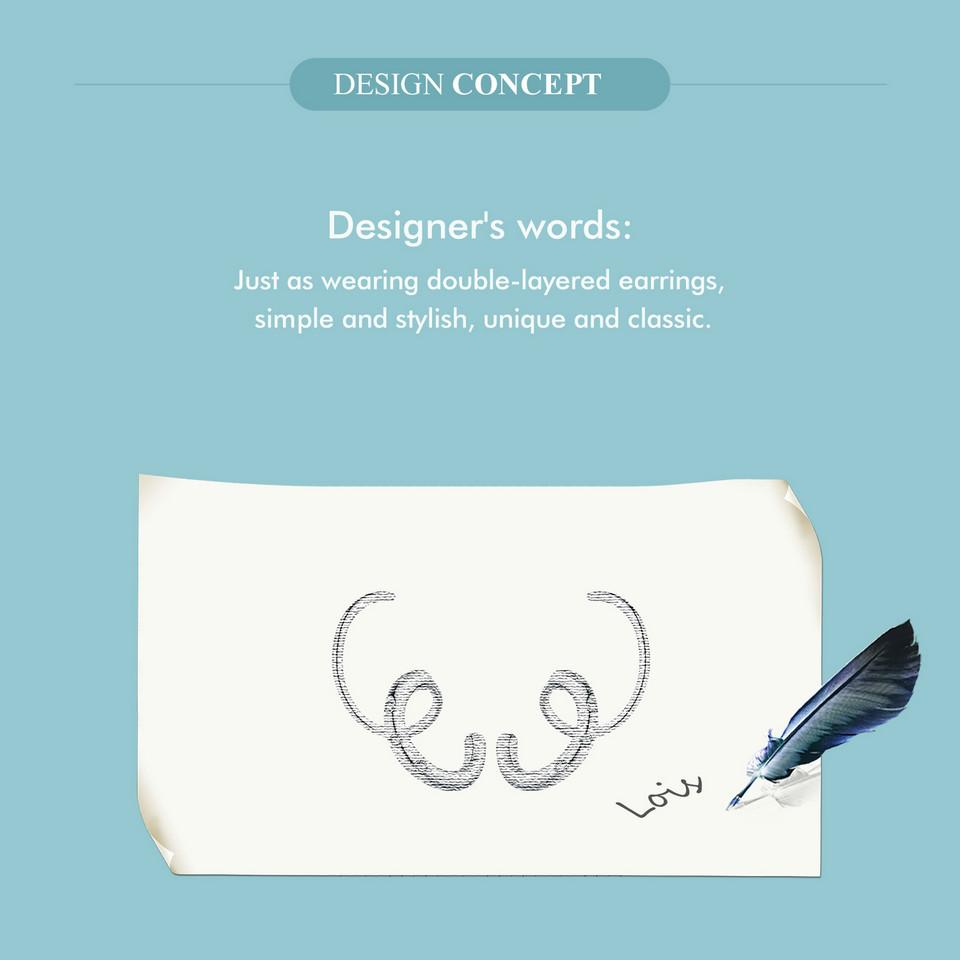 WOSTU Креативные двойные серьги-серьги для женщин, стерлинговое серебро 925 пробы, блестящий циркон, простые серьги-гвоздики для вечеринок, ювелирные изделия в подарок