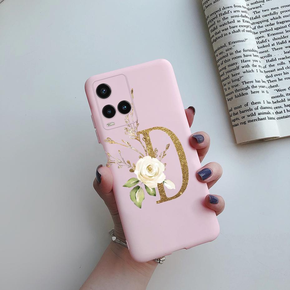 Для Vivo Y21 Y21s Y33s Чехол Милые Буквы Мягкий Силикон Задняя Крышка Телефона Для Vivo Y33s Y 33s 21 s VivoY21 Чехлы TPU Fundas Coque