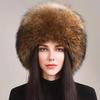 Горячая Распродажа 100% натуральная Лисья Шапка Женская Кепка Толстая Меховая Шапка Зимняя Теплая Шапка Женская Мода Для Женщин Шапка С Ушами Шапка