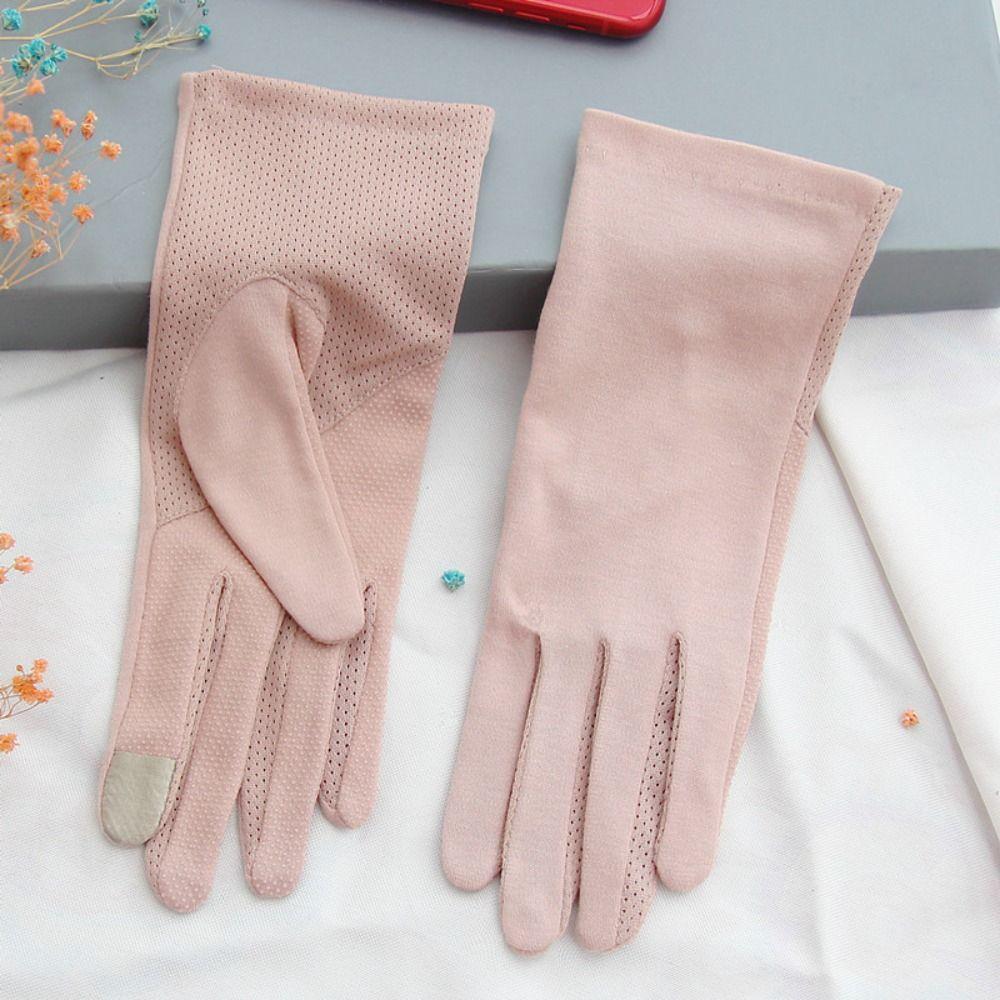 Cotton Anti-UV Outdoor Women Gloves Sunscreen Gloves Mittens Riding Driving Gloves
