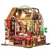 CRESYMME Dollhouse Miniature Kit, Wooden 3D Puzzle, DIY Handmade, for Adults (Bunkaku No Himaki)