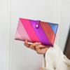 Card Holder Women's Wallet Female Student ID Long Anti-Theft Swiping Clutch High Sense Pu Card Holder Cute Coin Purse