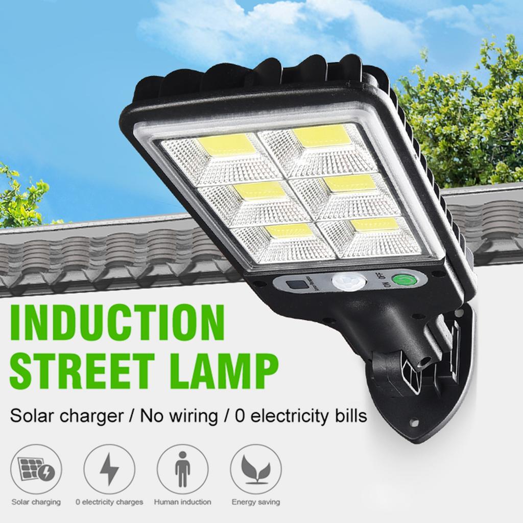 72COB Solar Powered Wall Light PIR Motion Sensor Lights Outdoor Waterproof Solar Street Light Garden Lamp 3 Light Modes