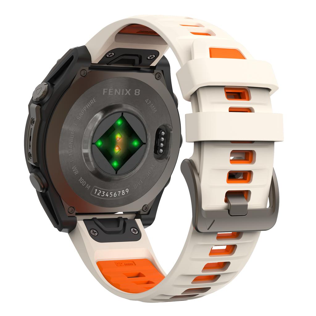 Upgraded Stainless Steel Buckle Silicone Strap for Garmin Fenix 8 Pro 47mm 51mm E 7 7X 6 6X 5 5X Epix Pro Enduro 3 970 QuickFit