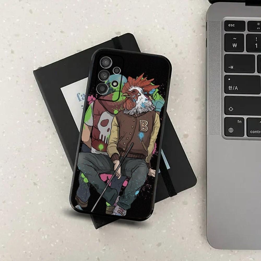 Игровой чехол для телефона Hotline Miami для Samsung S24, S21, S22, S23, S30, Ultra, S20, Plus, Fe, Lite, Note, 10, 9, 5G Черный Мягкий чехол