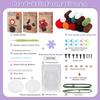 3 Plant Patterns Knitting Kit Funny Crochet Starters Kit Crocheting for Beginners with Video Tutorials for Festive Day Supplies