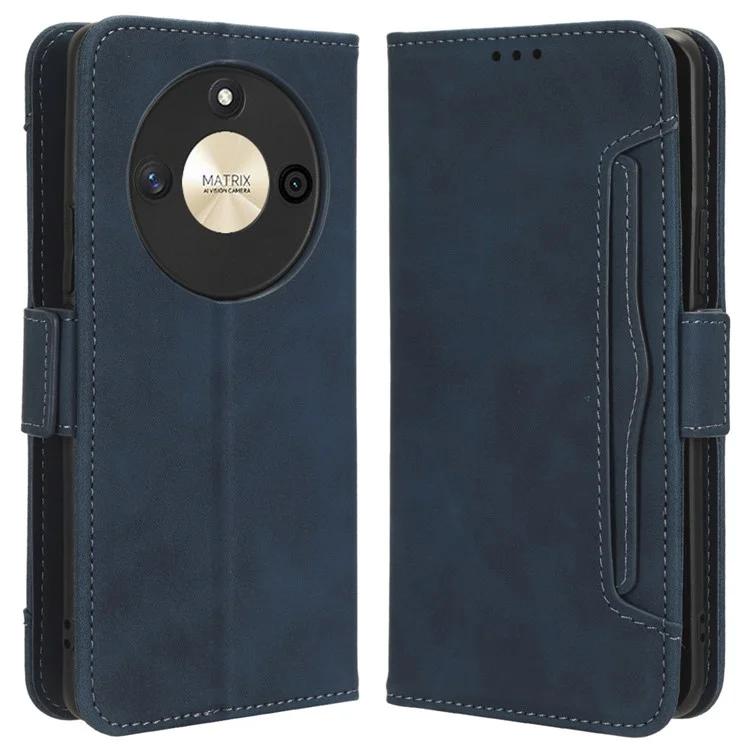 Чехол из искусственной кожи для Honor X50, устойчивый к царапинам, чехол-кошелек с подставкой для телефона и несколькими отделениями для карт