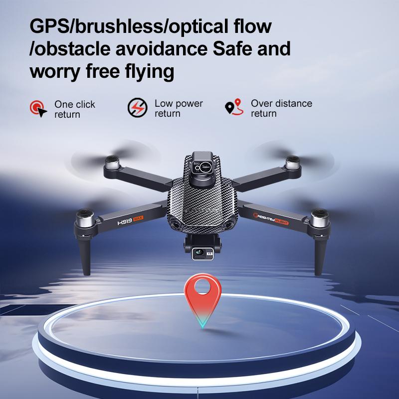 k919 Max GPS Drone 4K Profesional HD Camera 3-axis gimbal Aerial Photography Brushless Obstacle Avoidance Screen FPV Drone 5KM