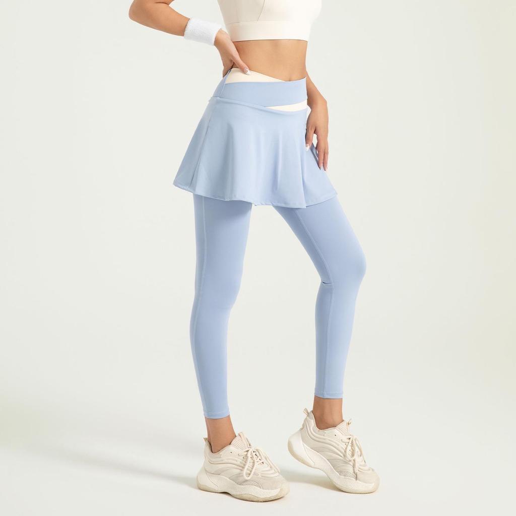 Штаны для йоги с высокой талией, цветными блоками, защищающими от воздействия внешней среды, с высокой эластичностью телесного цвета