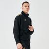 adidas Винтажная спортивная однотонная повседневная куртка с воротником-стойкой и логотипом, куртка унисекс, черная, золотая TR90JT-BG