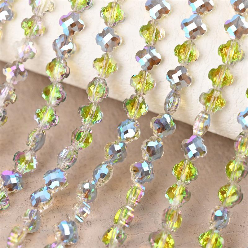 Гальванизированный четырехлистный клевер шерпа бисерные аксессуары для изготовления ожерелий своими руками