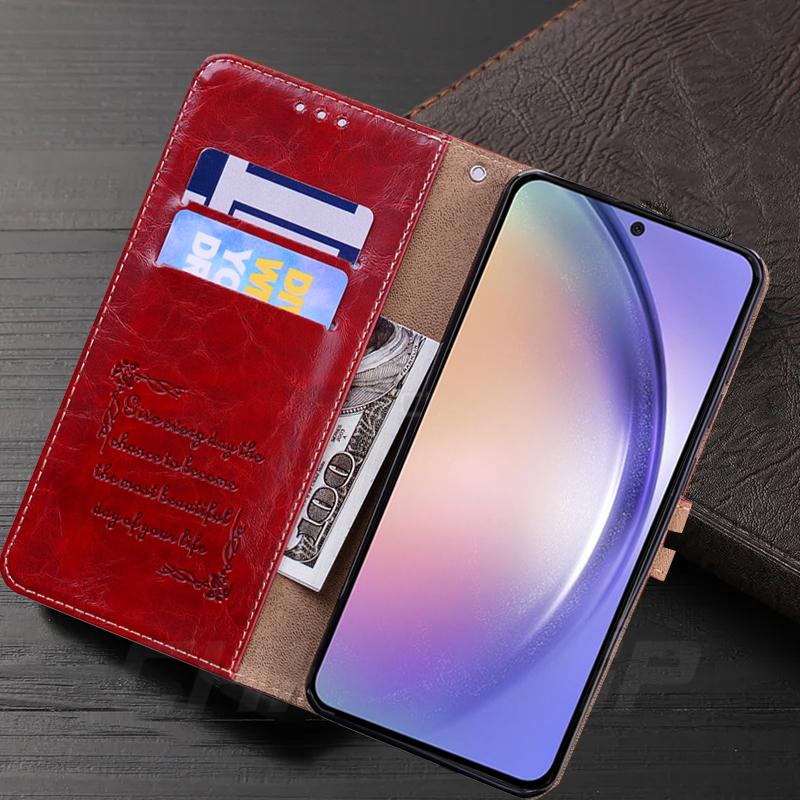 Роскошный мягкий кожаный чехол-кошелек для Samsung Galaxy A54 A14 A04S A33 A53 S21 S22 S23 Ultra Xiaomi Redmi Note 12 iPhone 14 13 12 11 Pro Max откидная крышка