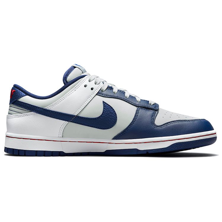 Nike NBA x Dunk Low EMB 75-я годовщина - Nets Унисекс Кроссовки Белый Серо-туманный Синий-Пустота DD3363-001