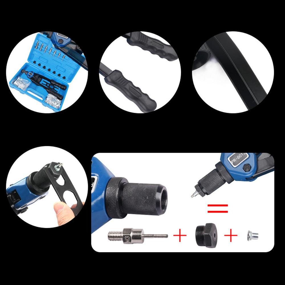 110 шт., экономичные наборы ручных заклепок, высокое качество, простое руководство по эксплуатации, заклепочная машина