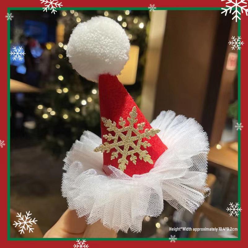 Праздничная заколка для волос в виде рогов северного оленя со снежинкой - Лидер продаж рождественских аксессуаров для волос для детей