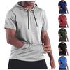 Men's Sports Mesh Quick-drying Short-sleeved Hooded Shirt