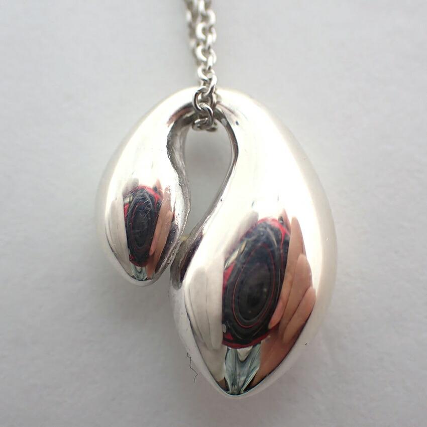 [Б/у] TIFFANY/Tiffany 925 двойная каплевидная подвеска/ожерелье/g454-87