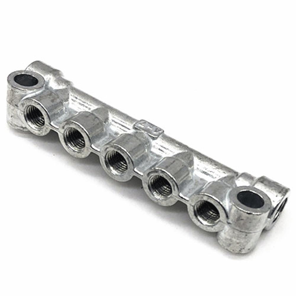 M8 M10 Pitch 1mm 2 3 4 5 6 7 8 10 Ways 4-12 Ports Zinc Alloy Resistance Oil Distributor Block Splitter Lubrication System