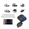 Quick Charge3.0 и PD18W s USB-выход 12 В/24 В, автомобильные зарядные устройства для крепления на панель, 36 Вт USB-порт, водонепроницаемый чехол