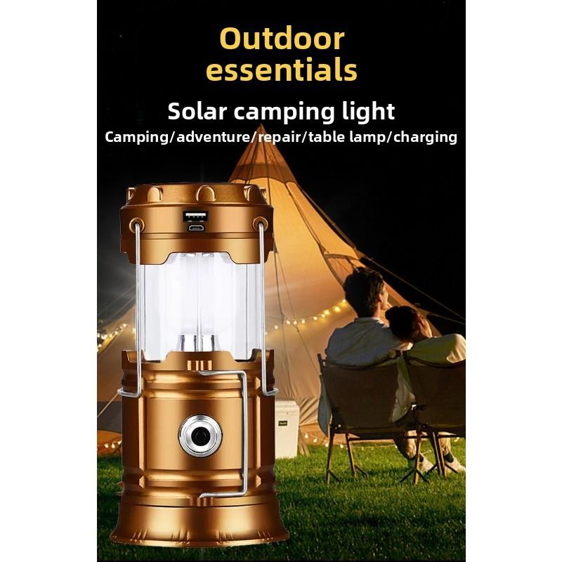 Camping Lights Solar Multifunctional Portable Horse Lights Outdoor Emergency Tent Lights Street Stall Camping Lights