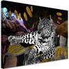 Canvas Print, Leopard Abstract In Colour