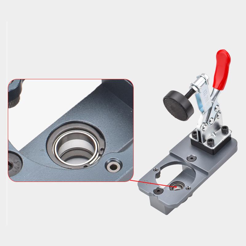 1 Set 35mm Aluminum Cabinet Hinge Jig Precision Locking Dual Jig Fixed Hinge Drill Jig With Complete Accessories