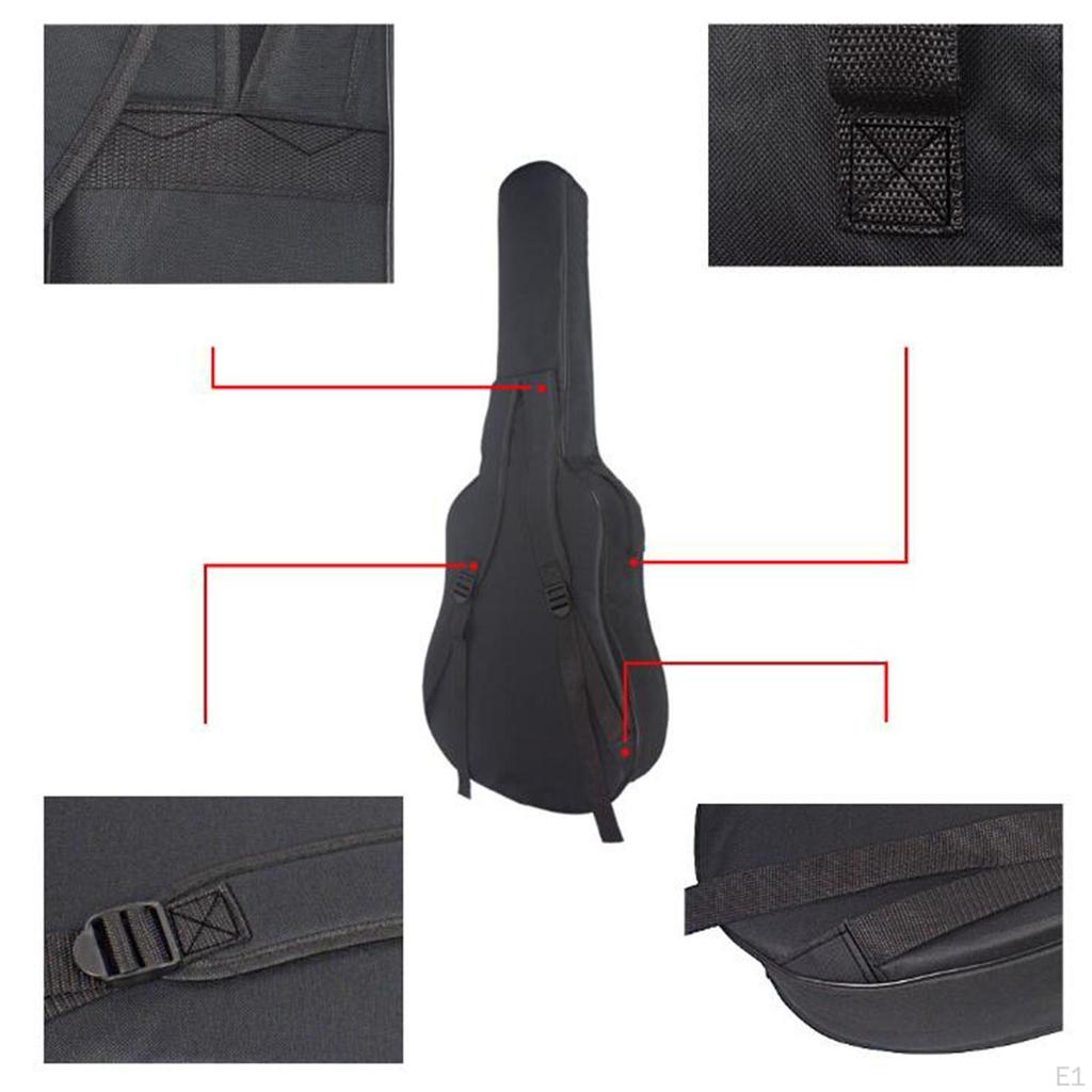 36 38 дюймовый Чехол для гитары Гиг Ручка для переноски Карман для аксессуаров Защита Мягкий Водонепроницаемый Оксфорд