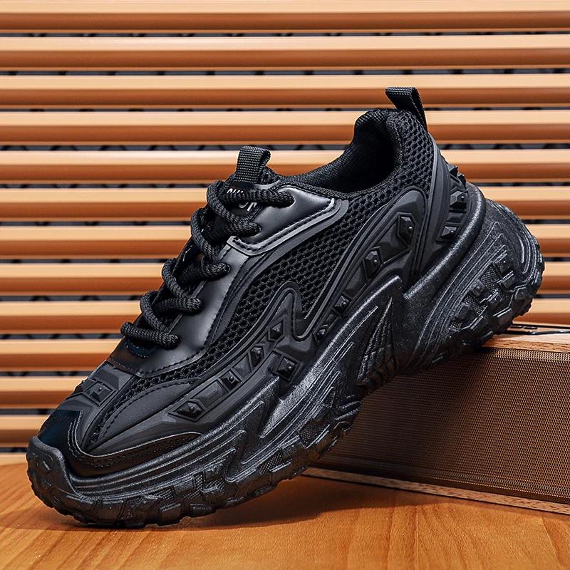 Модные мужские мягкие туфли, модные уличные осенние спортивные мужские кроссовки с толстой подошвой, классические устойчивые к давлению, повседневные мужские кроссовки