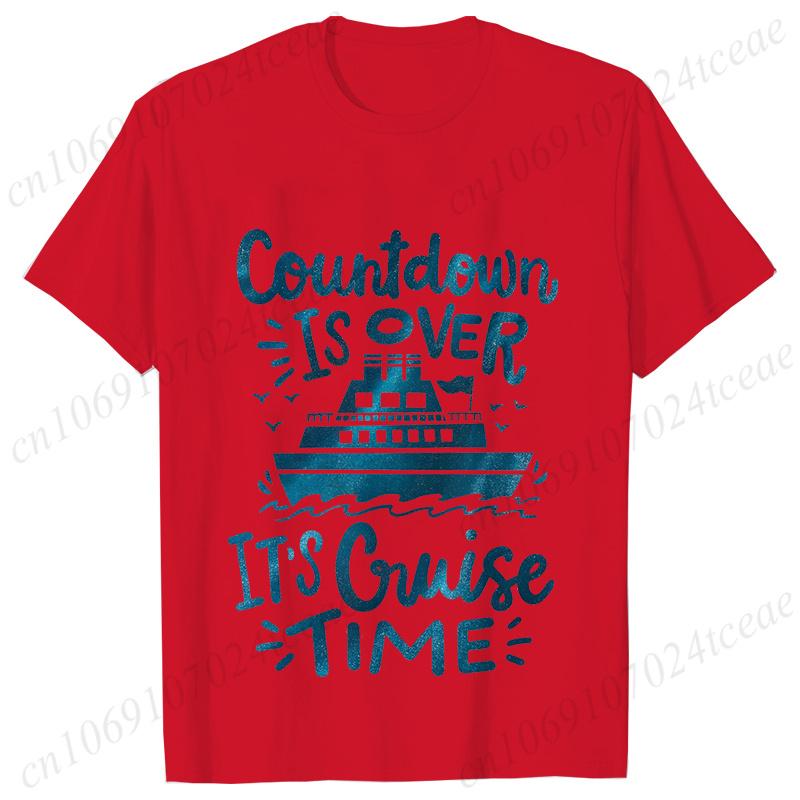 Countdown Is Over It's Cruise Time T-shirts, Cruise Vacation Tshirts, Cruise Ship Tee Shirt,Family Matching Travel Outfits Gift