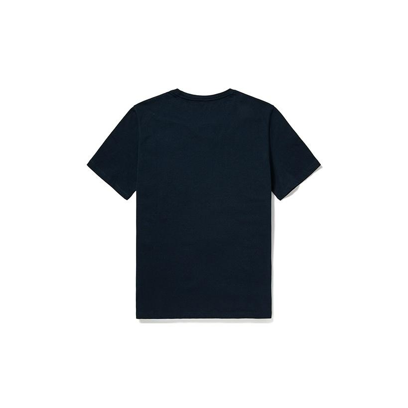 Timberland Футболка с коротким рукавом и принтом логотипа дерева для мужчин, темно-синяя, A24RF-433