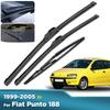 For Fiat Punto 188 1999-2005 2000 2001 2002 2003 Wiper Front&Rear Wiper Blades Windshield Windscreen Window Brushes 22"+18"+14