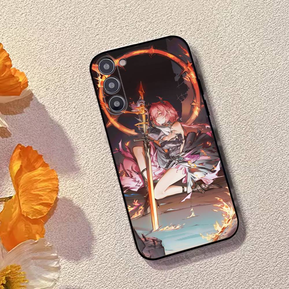 Чехол для телефона A-Arknights Endfield для Samsung Galaxy A73, A72, A71, A70, A53, A52, A51, Других Мягкий Черный Чехол