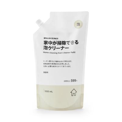 MUJI Чистящие ингредиенты Пенный очиститель для всего дома 84851827 Чистка на растительной основе, Запасной блок, 1050 мл,