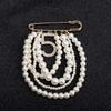 1pcs Fashion Pearl Tassel Chain Brooches Party Wedding Clothing Accessories  Brooches Art Brooch Lapel Pin Badge Tassel Chain