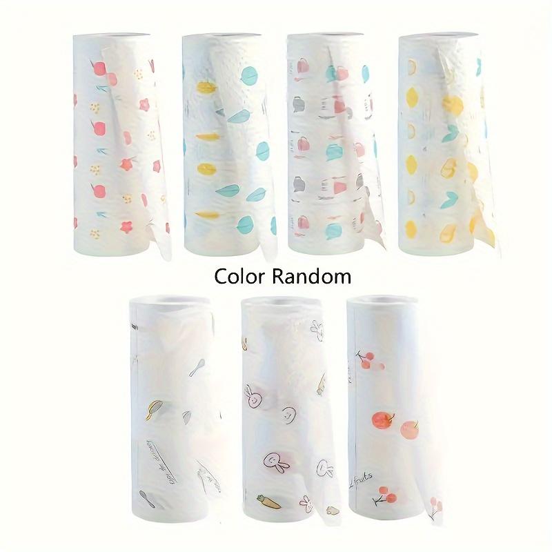 1roll (200sheets) Thickened Lazy Rag,Disposable Kitchen Paper Towel, Washable Wet and Dry Dual-use Towel, Dishwashing Cloth, Non-stick Oil Rag
