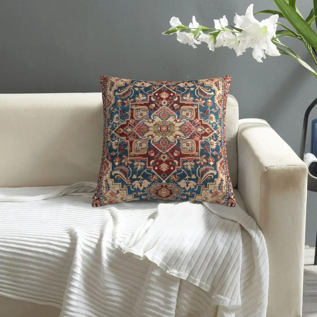 Moroccan Ethnic Cushion Cover, Short Plush Pillowcase 40x40 45x45 50x50 60x60, Sofa Decorative Cushion Cover, Home Decoration
