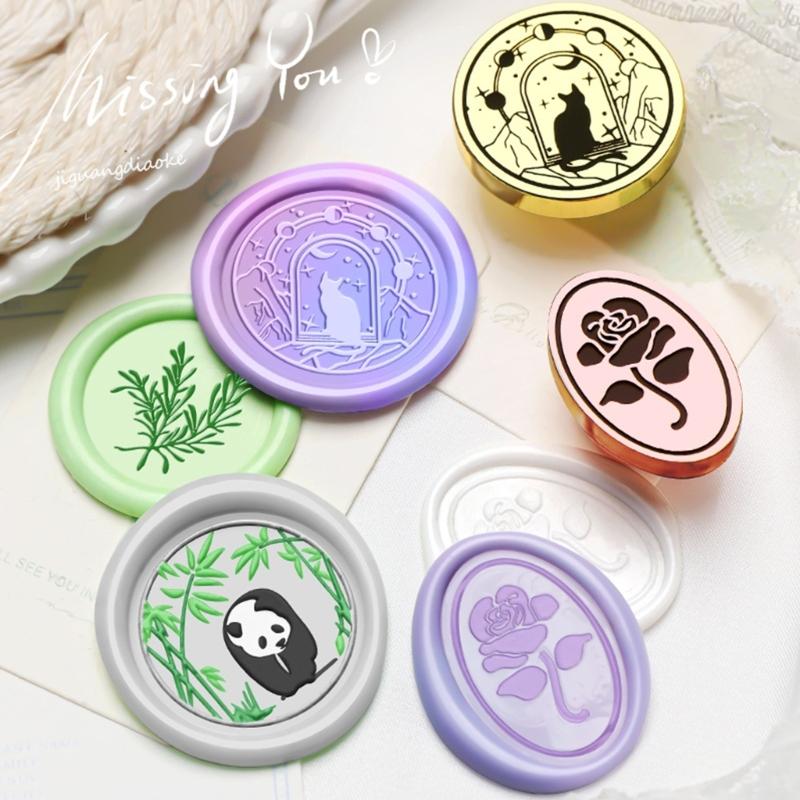 Antique Sealing Wax Scrapbooking Stamps Head for Party Invitations Gift Decor