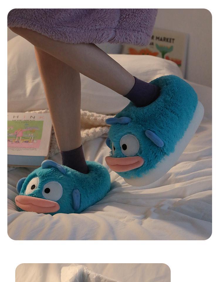 Уютные пушистые хлопковые тапочки: Нескользящий, теплый бархат, для пар - идеально подходит для осени/зимы